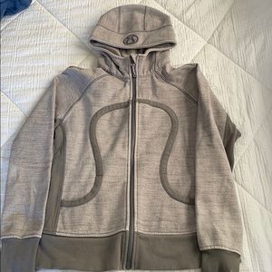 Lululemon grey scuba hoodie